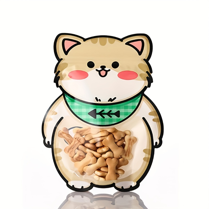 Cute Animal Shape Food Storage Bag Translucent Pearlescent - Temu