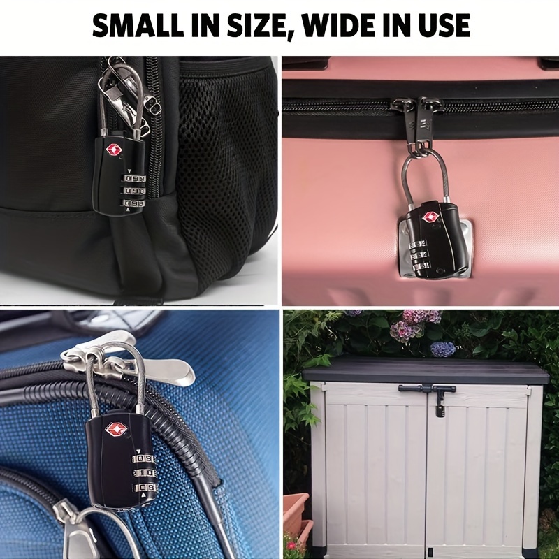 TSA Approved Luggage Locks Combination Travel Padlock for Bag Suitcase