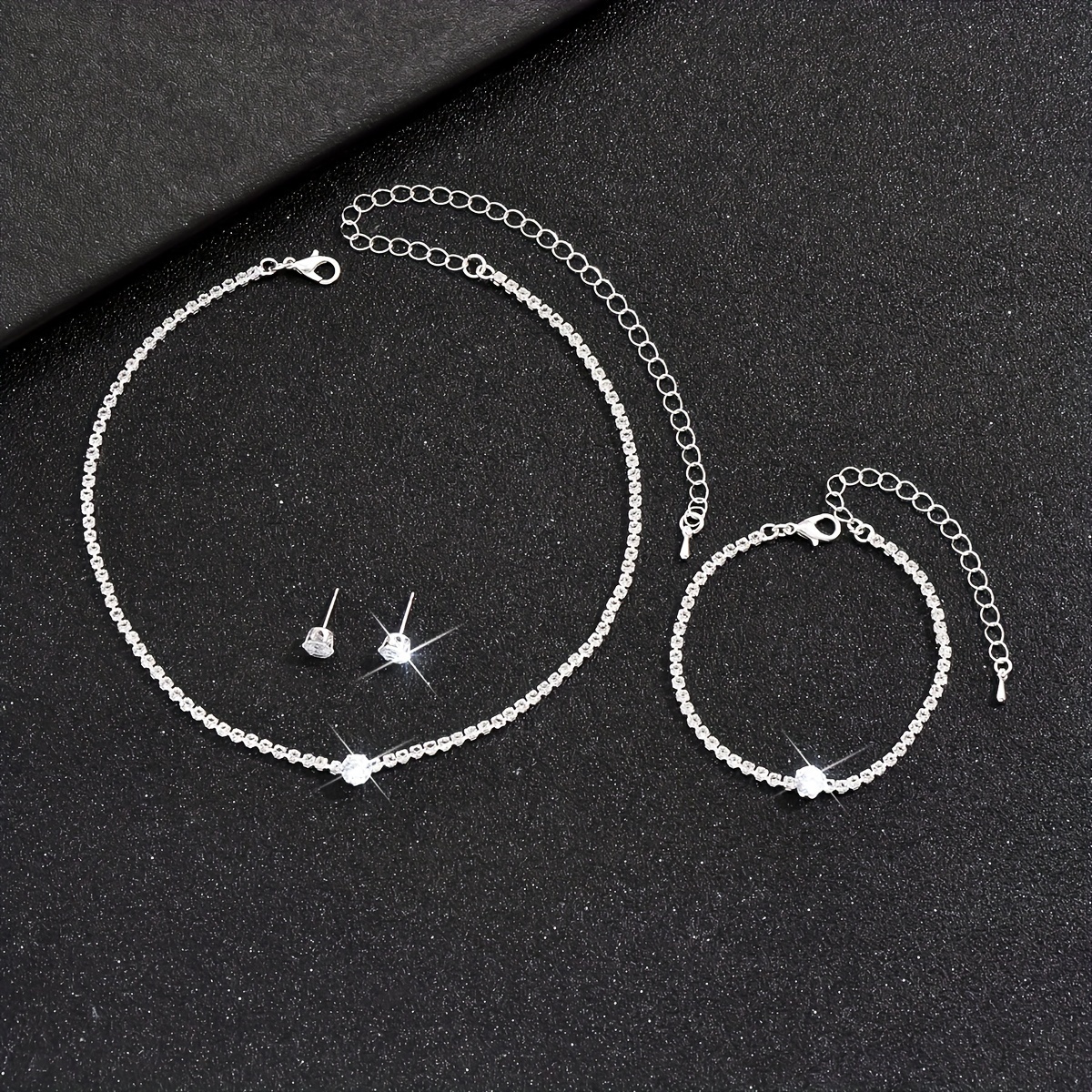 Necklace And 1 Pair Earrings Easy Style Birthday Party Trendy Jewelry Set