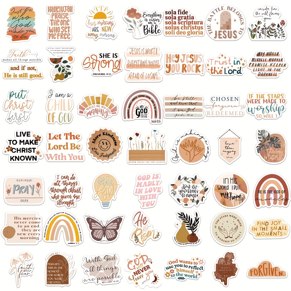 100Pcs Cute Word Stickers, Creative Phrases Waterproof Vinyl Stickers,  Laptop and Water Bottle Decal for Teens, Girls, Women