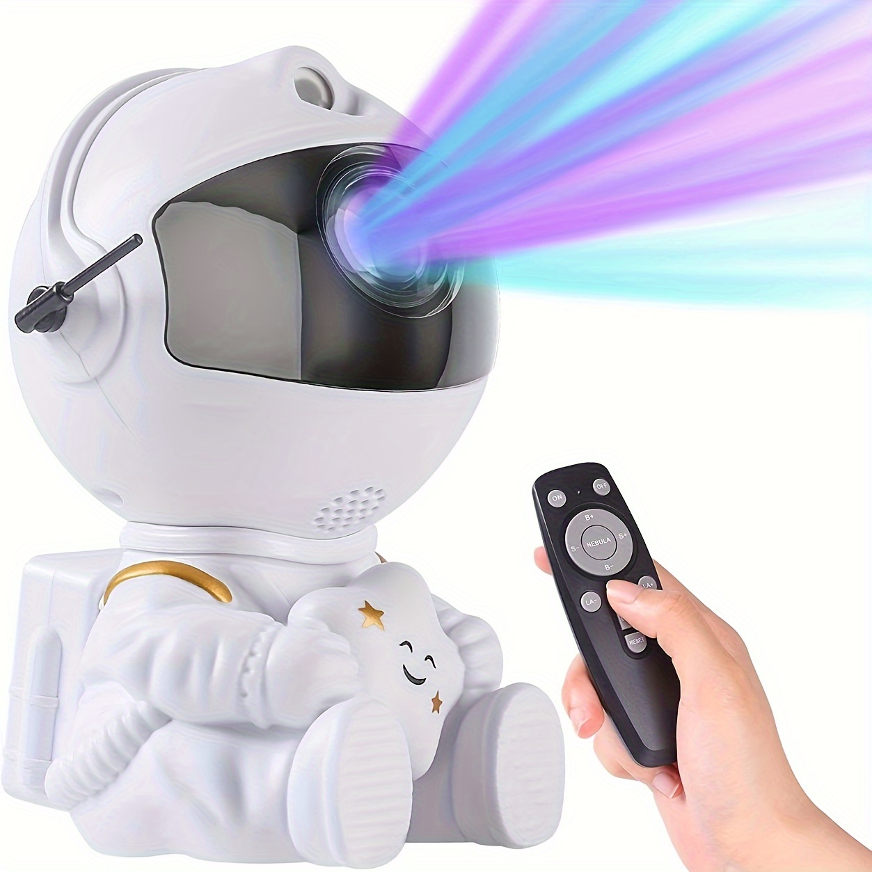 Star Projector Galaxy Light, Astronaut Light Projector Kids Night Light,  Nebula Starry Sky Light Projector with Remote and Timer for Kids Adults