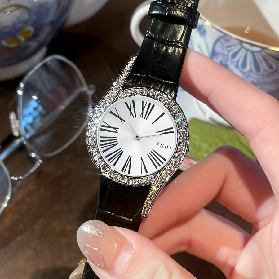 Women's Alloy Casual Rotating Snow Quartz Watch - Temu