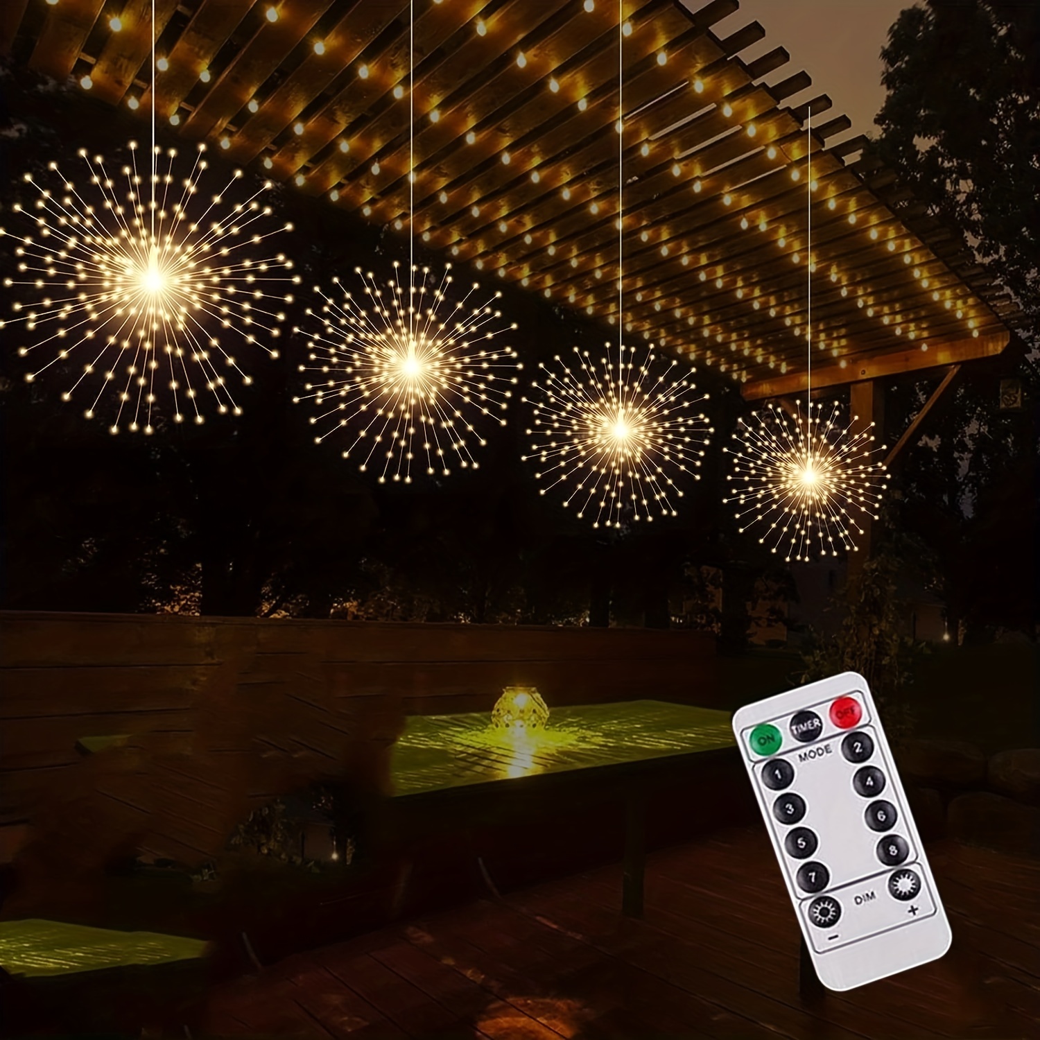 1pc Hängende Feuerwerkslichter LED Meteor Explosionslichter - Temu