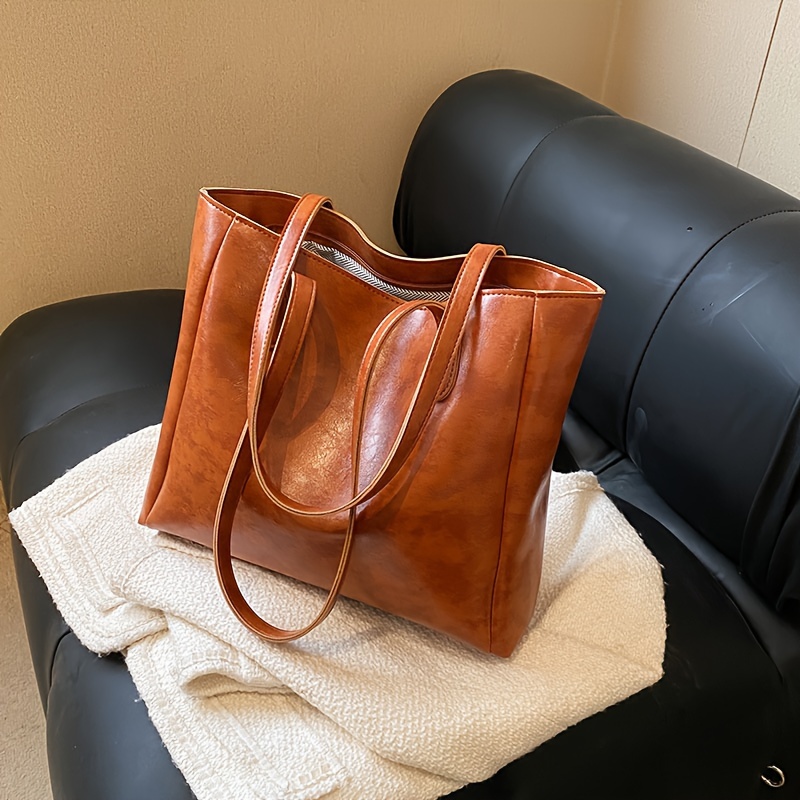 Large Capacity Women's Retro Tote Handbag - Perfect For Short-distance  Travel And Commuting - Temu