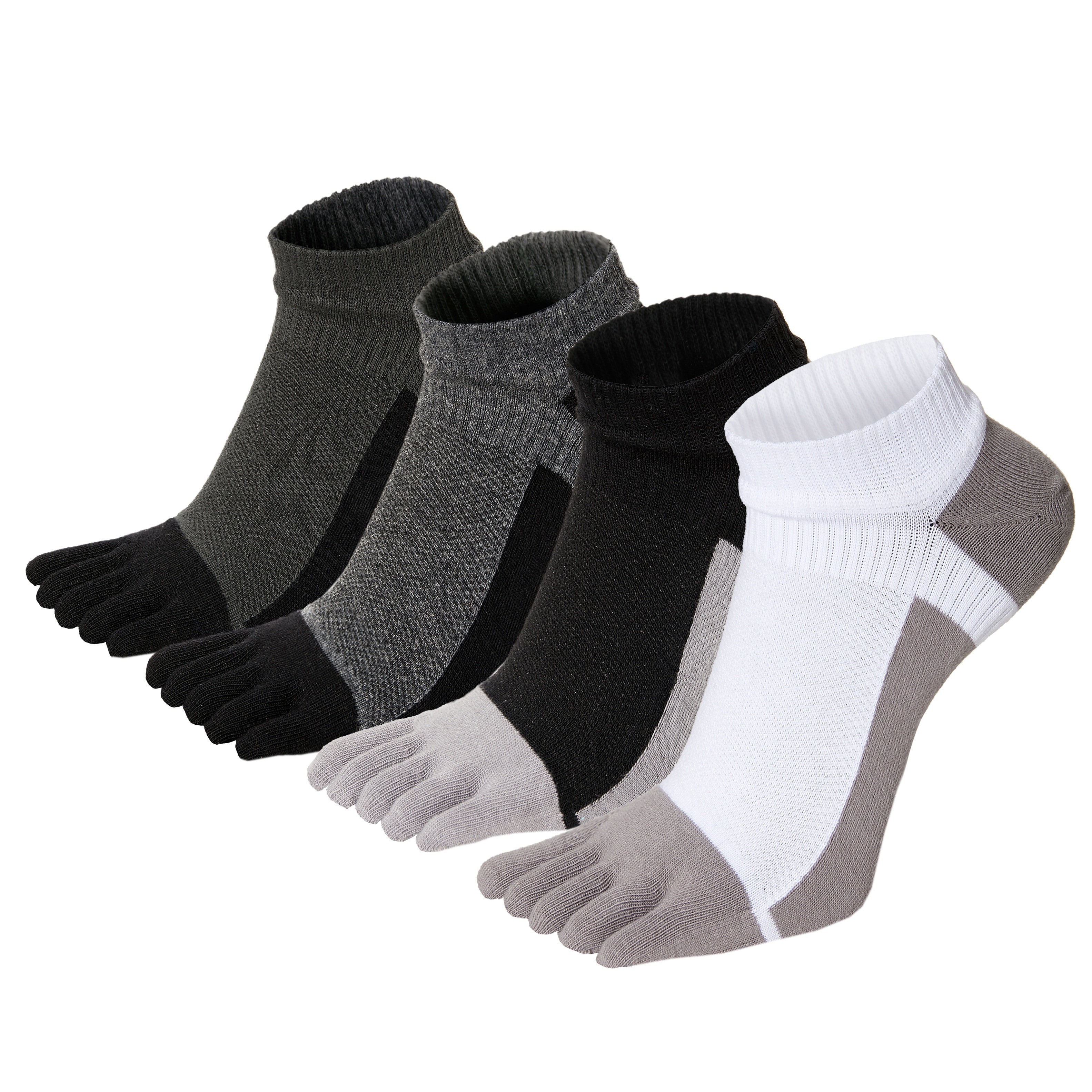 Toe Socks Ankle Cotton Five Fingers Socks Low Cut Athletic - Temu