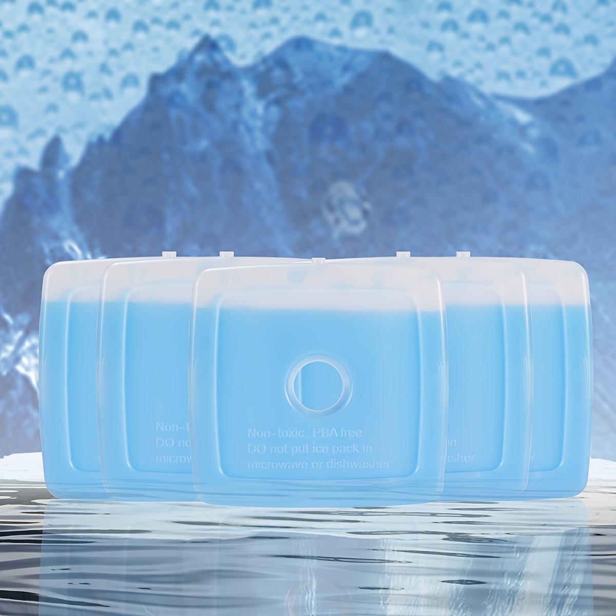 Stay Cool On The Go: Reusable Ice Packs For Lunch Box, Cooler Bag & Camping  Accessories - Temu
