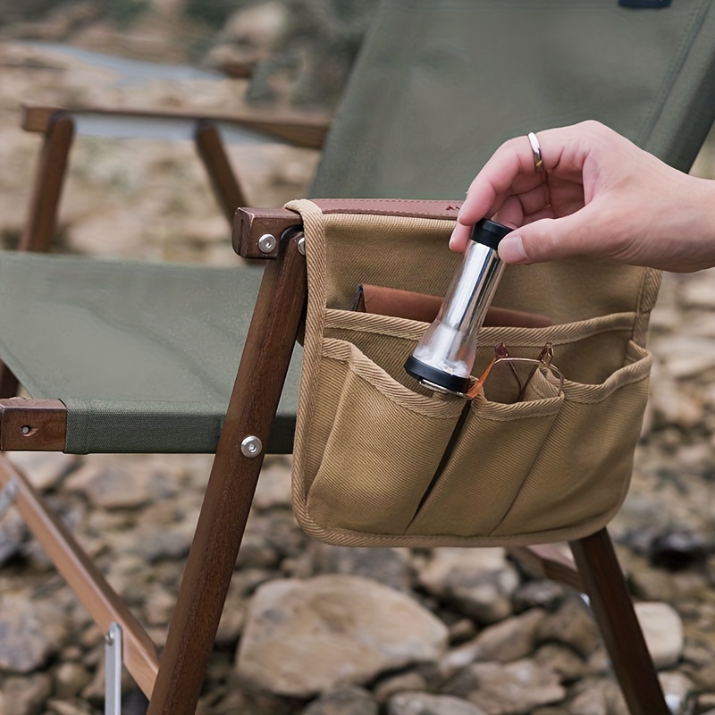 Fishing Chair Armrest Bag Hanging Storage Pouch For Outdoor