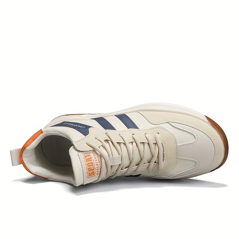 zapatillas deportivas casuales transpirables para hombres, zapatillas antideslizantes de moda con   de goma y parte   de tela, estilo de ocio, otoño,  , xia, invierno detalles 5