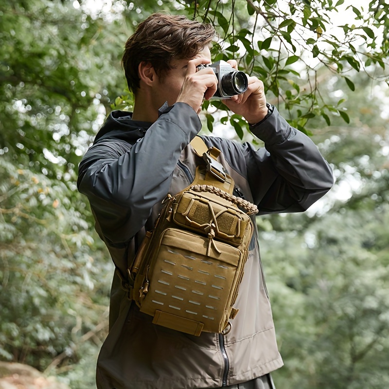 Men's Versatile Outdoor Crossbody Bag Fishing Camping - Temu