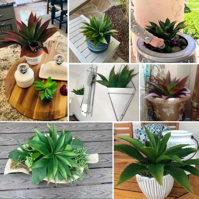 1pc Grande Piante Grasse Artificiali Aloe, Fiori Finti Tocco Reale Senza  Vaso Casa Matrimonio Festival Arrangiamento - Casa E Cucina - Temu Italy