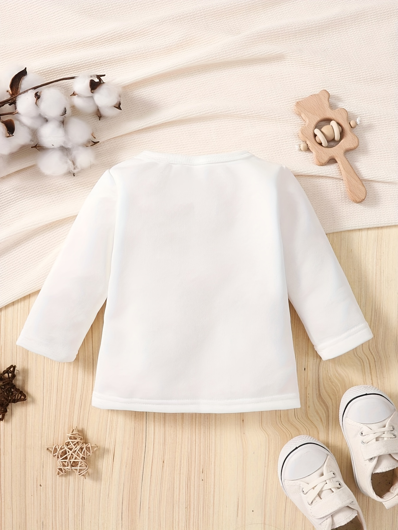 Camisa blanca de manga larga con cuello abotonada, camiseta manga