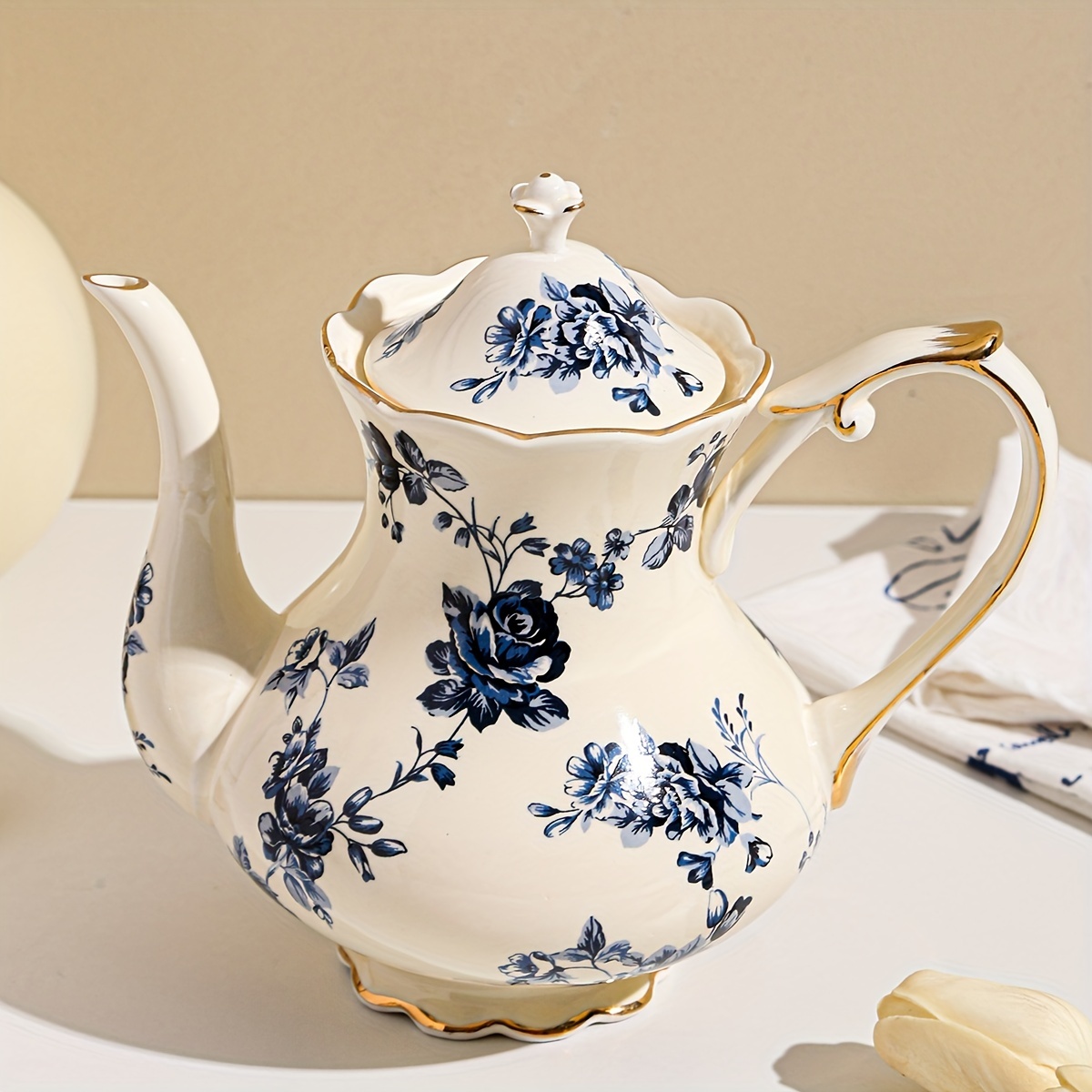 Blue & White Tea or Coffee Pots