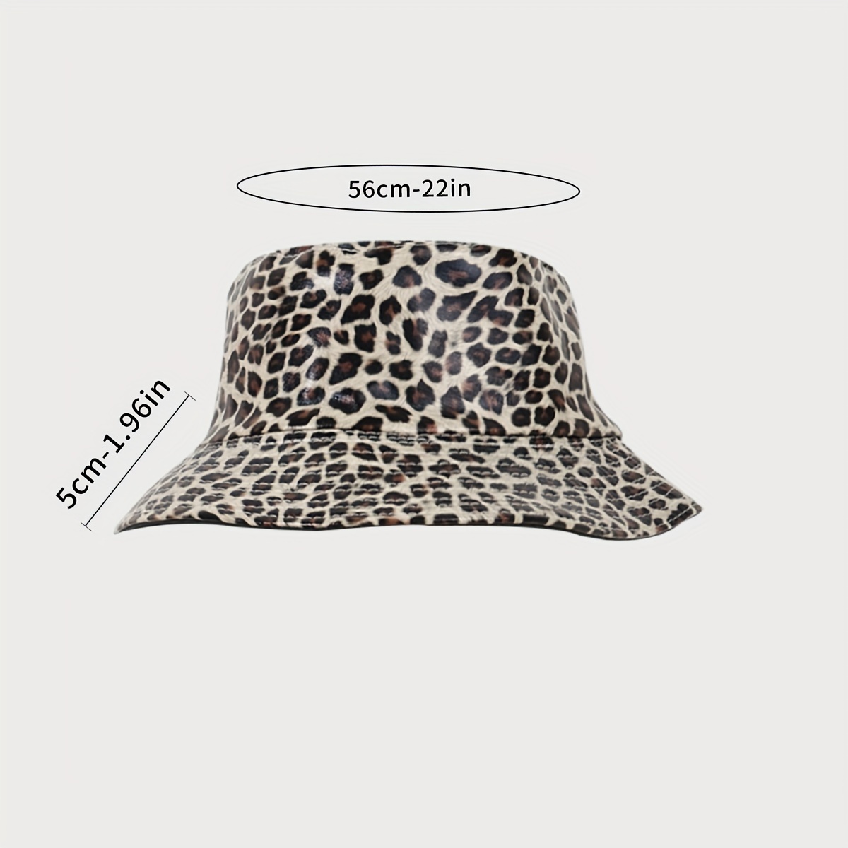 Reversible Leopard Print Leopard Bucket Hat For Women Hip Hop