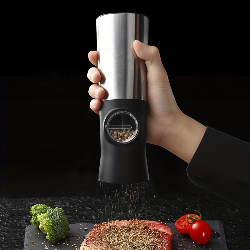 Automatic Electric Pepper Mill Gravity Induction Salt Pepper Grinder  Adjustable