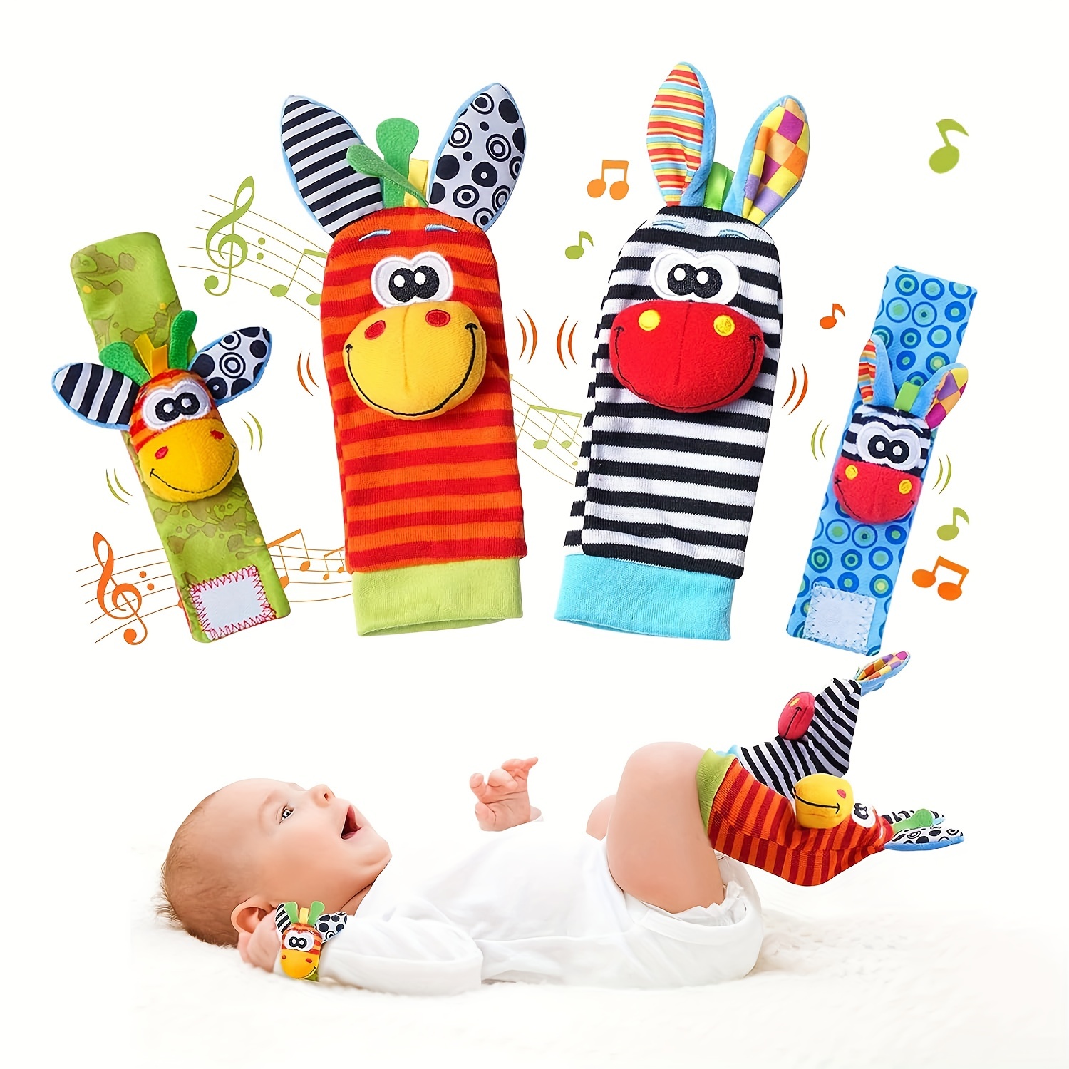 AZEN 20 juguetes para bebés de 3 a 6 meses, sonajeros