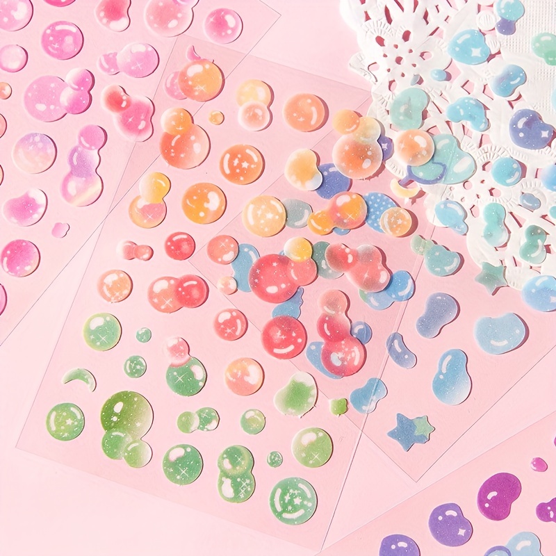 100 Autocollants Floraux Transparents PET - Pour Scrapbooking, Décoration Laptop, Bouteilles, Projets DIY