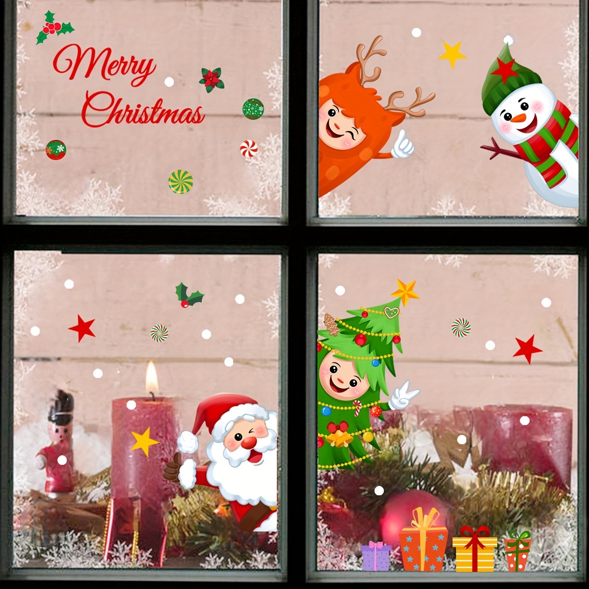 Christmas Stickers For Christmas Ornament Stickers Holiday - Temu