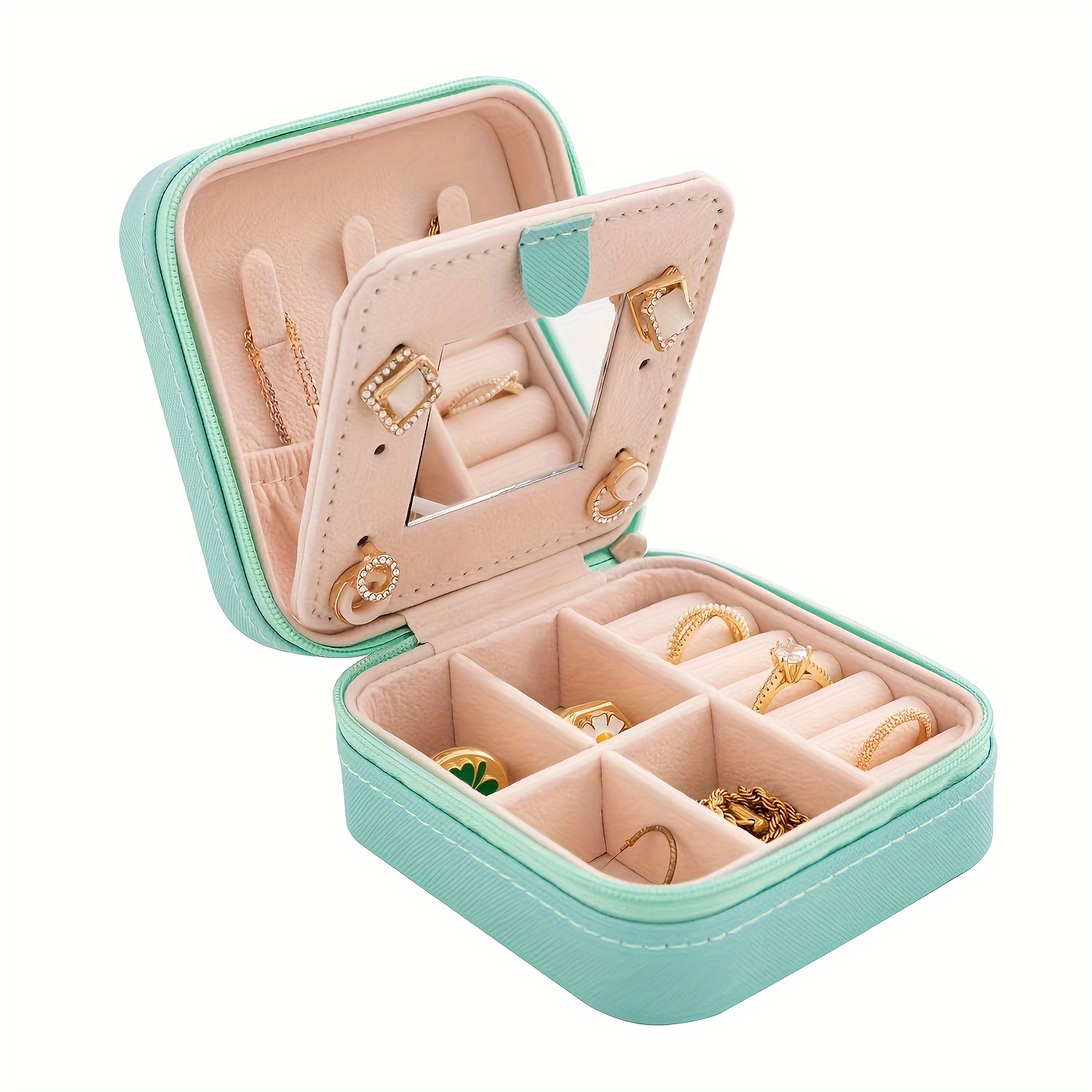 Birthday Gifts For Women Female Small Travel Jewelry Case - Temu