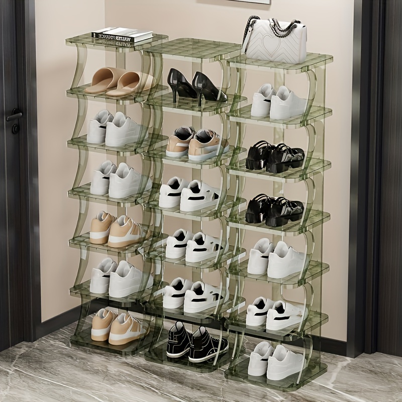 Double Row Shoe Rack, Super Large Multi-layer Shoe Storage Rack For Dorm,  House, Entryway, Hallway, Bedroom, Living Room, Dormitory Organization,  Multifunctional Assembly Shoe Rack, Home Furnishing, Home Organization And  Storage Supplies 