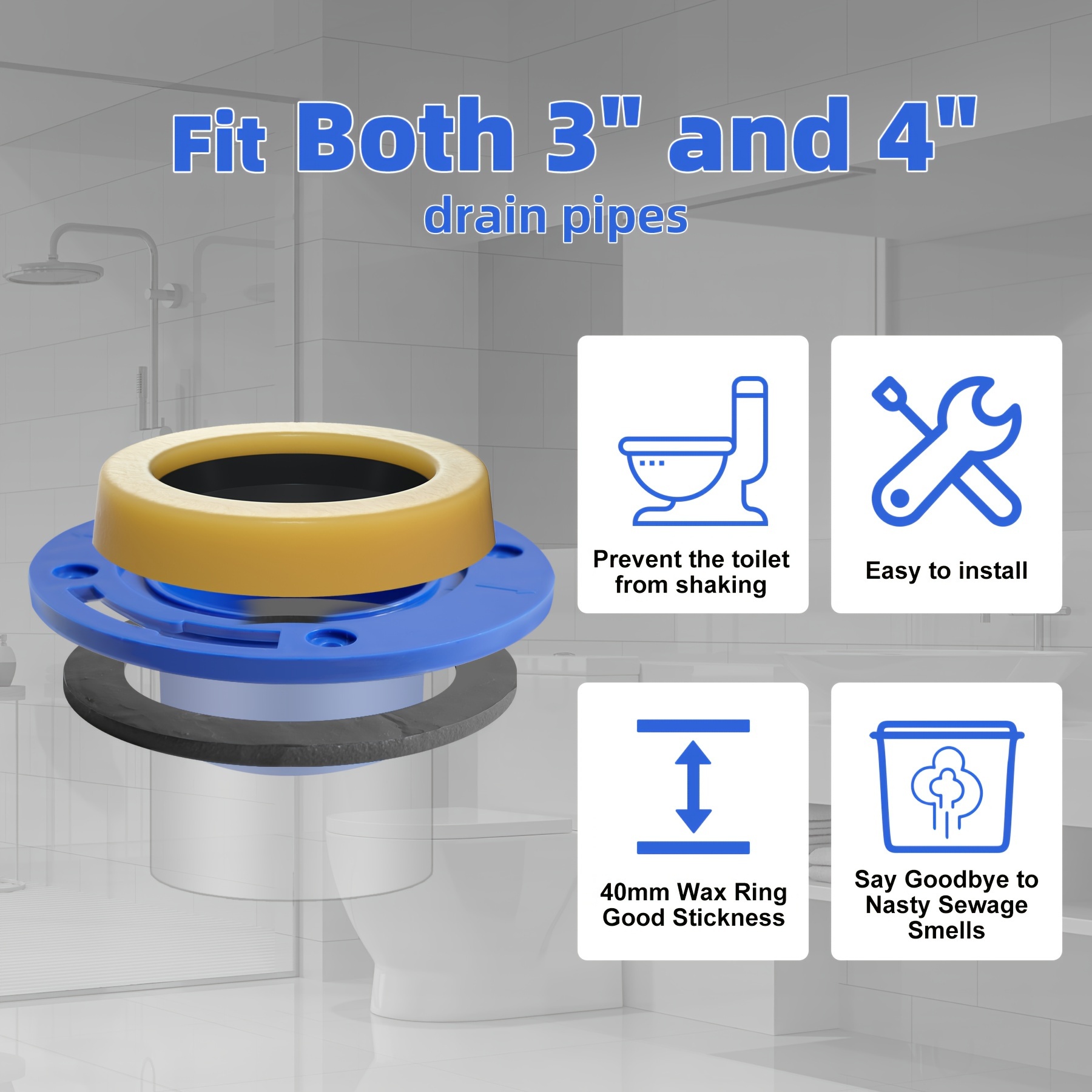 Wax Ring Kit for EZ Install Toilets