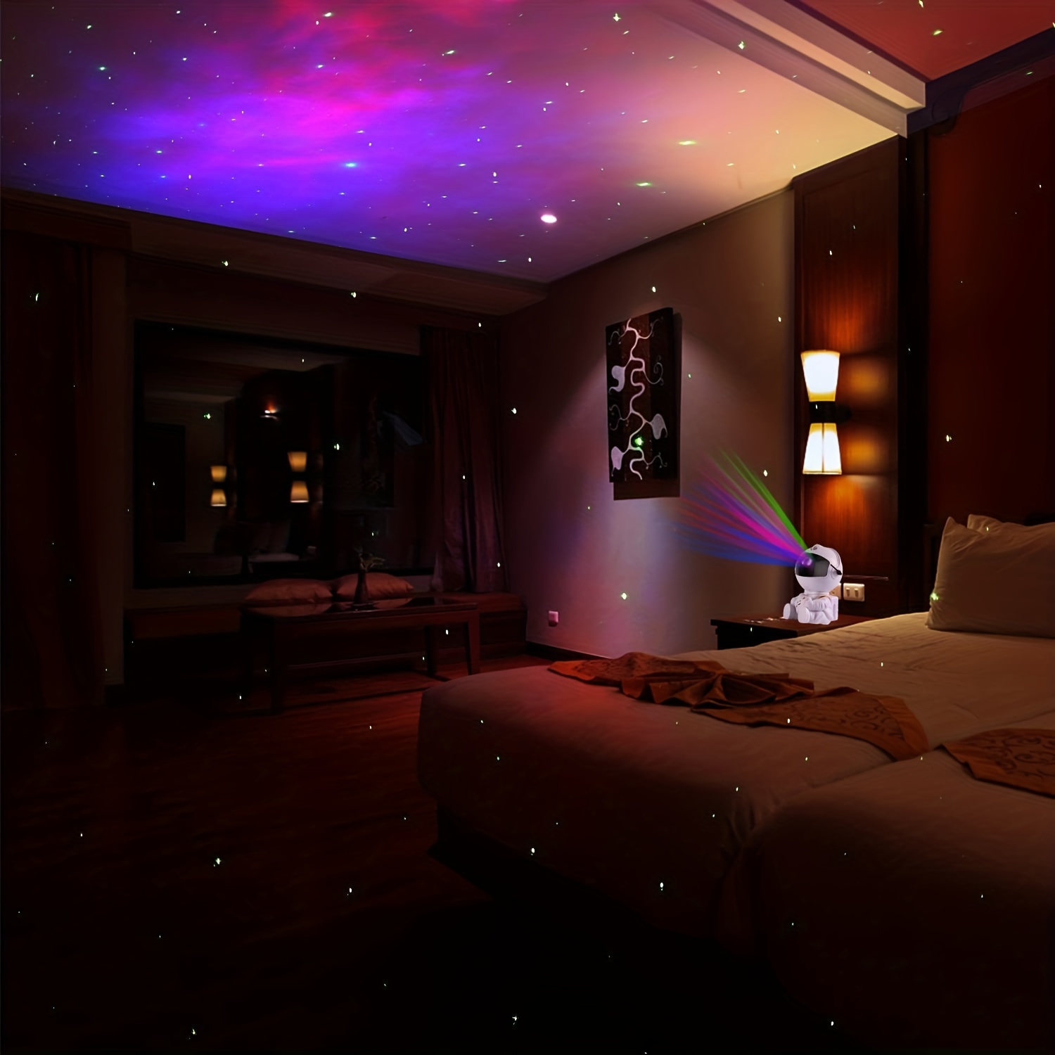 1pc Led Sternen Galaxie Projektor Seewelle Nachtlicht Zimmer - Temu Austria