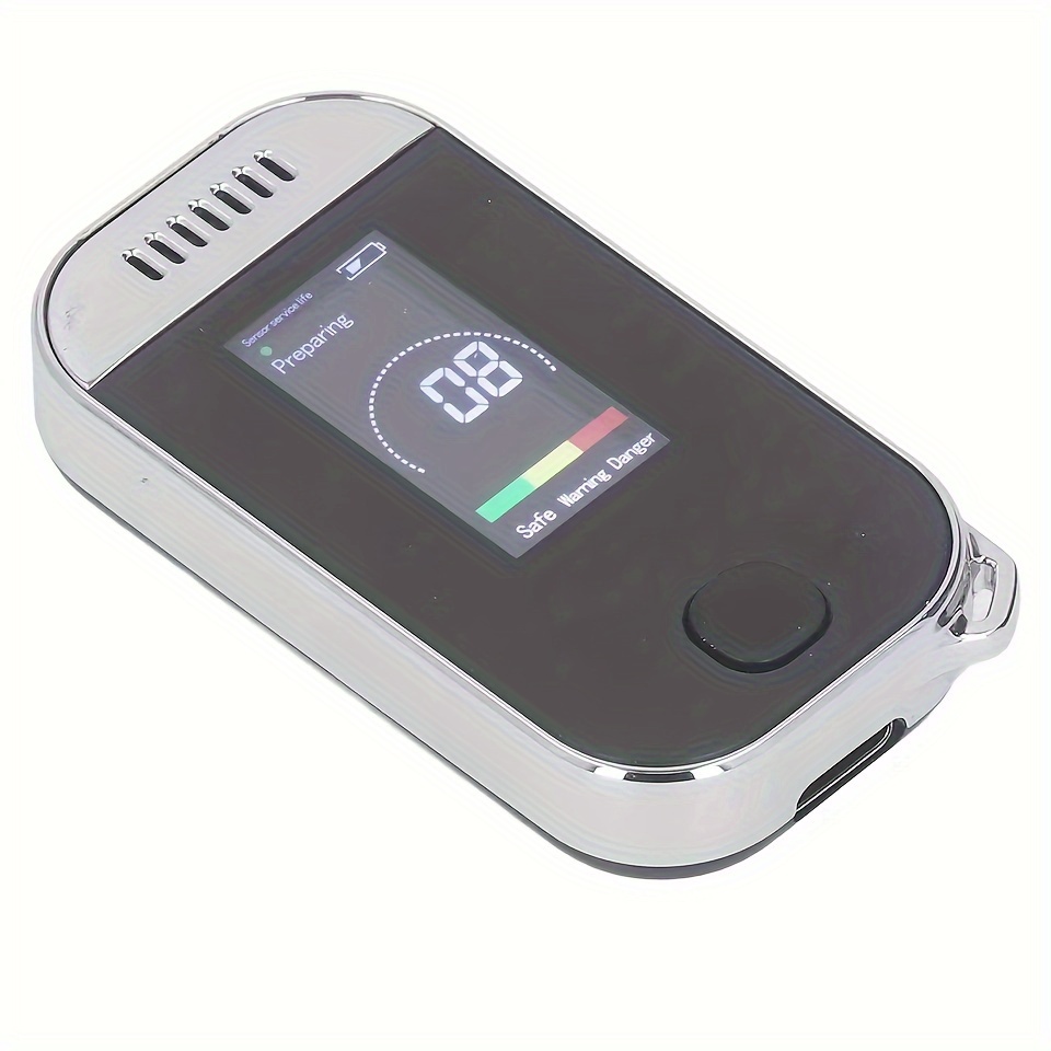 New Portable Digital Breath Alcohol Tester Professional Breathalyzer With  LCD Display USB Rechargeable Electronic Alcohol Tester