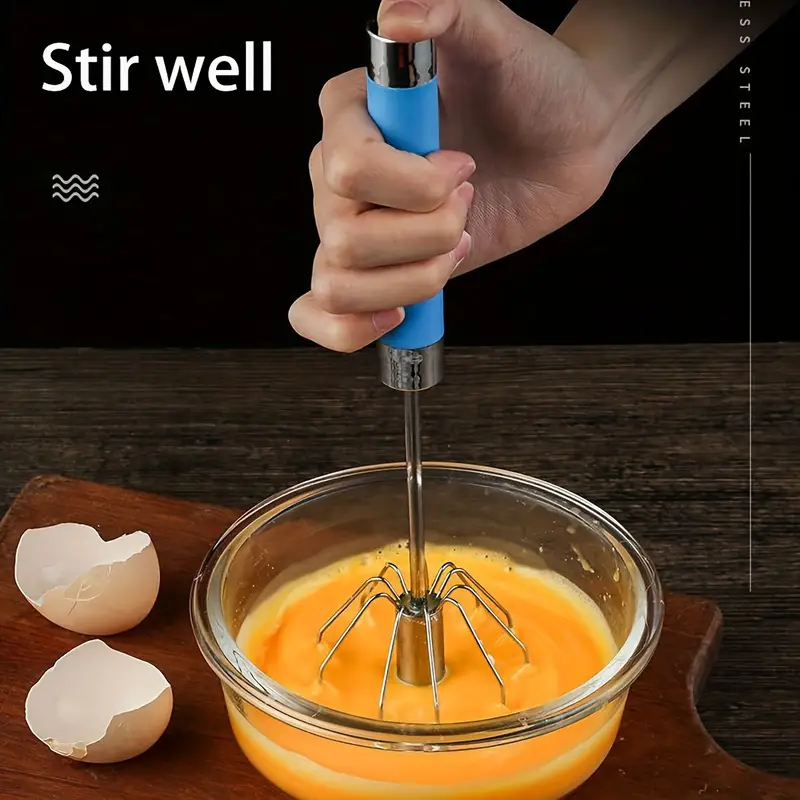 Hand Push Whisk Semi automatic Egg Whisk Stainless Steel Egg - Temu