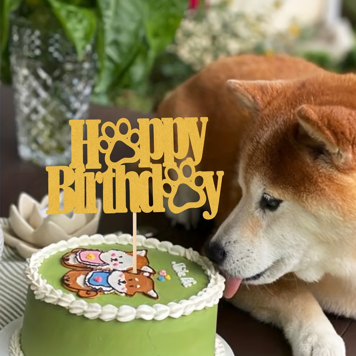 Stencil torta stampa zampa, decorazione torta di compleanno cane,  decorazione torta di compleanno gatto, torta torta stampa zampa topper,  decorazione per feste di compleanno per cani -  Italia