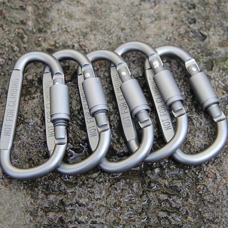 D Buckle Aluminum Alloy Key Chain for Travel and Camping