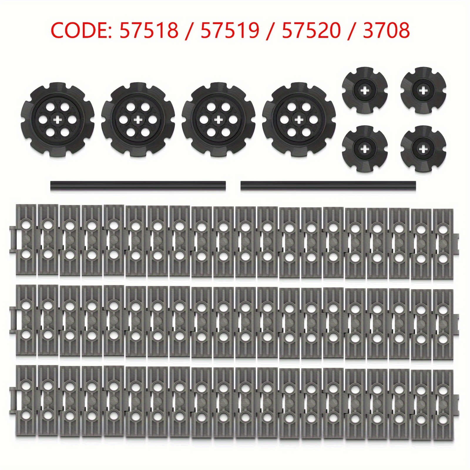 70pcs crawler plate building block combination package Temu