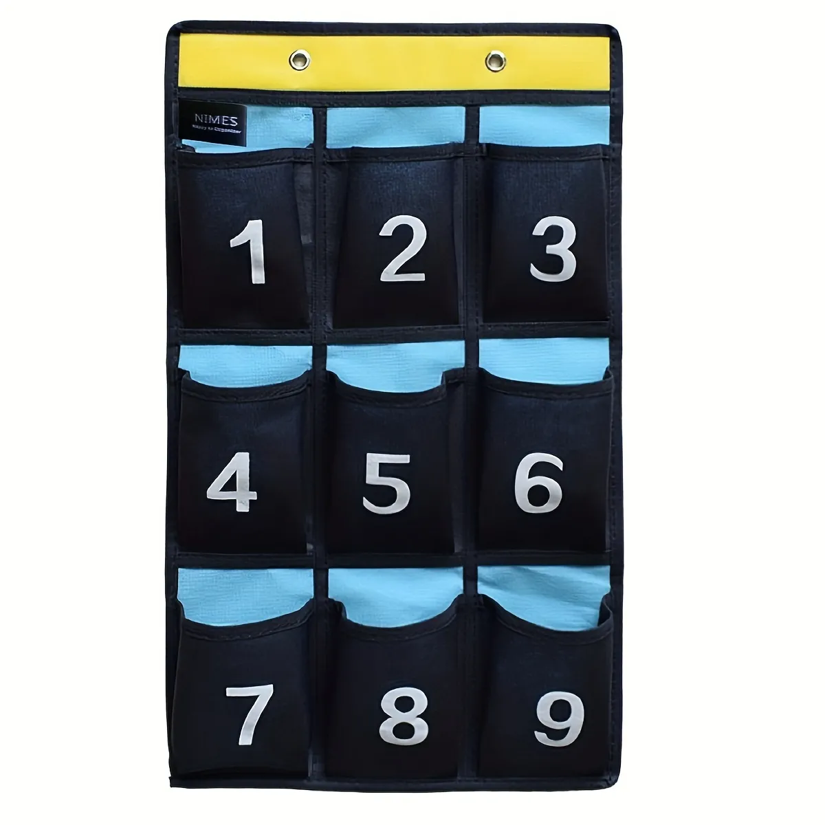 Multi-pocket Numbered Classroom Cell Phone Holder, Over Door