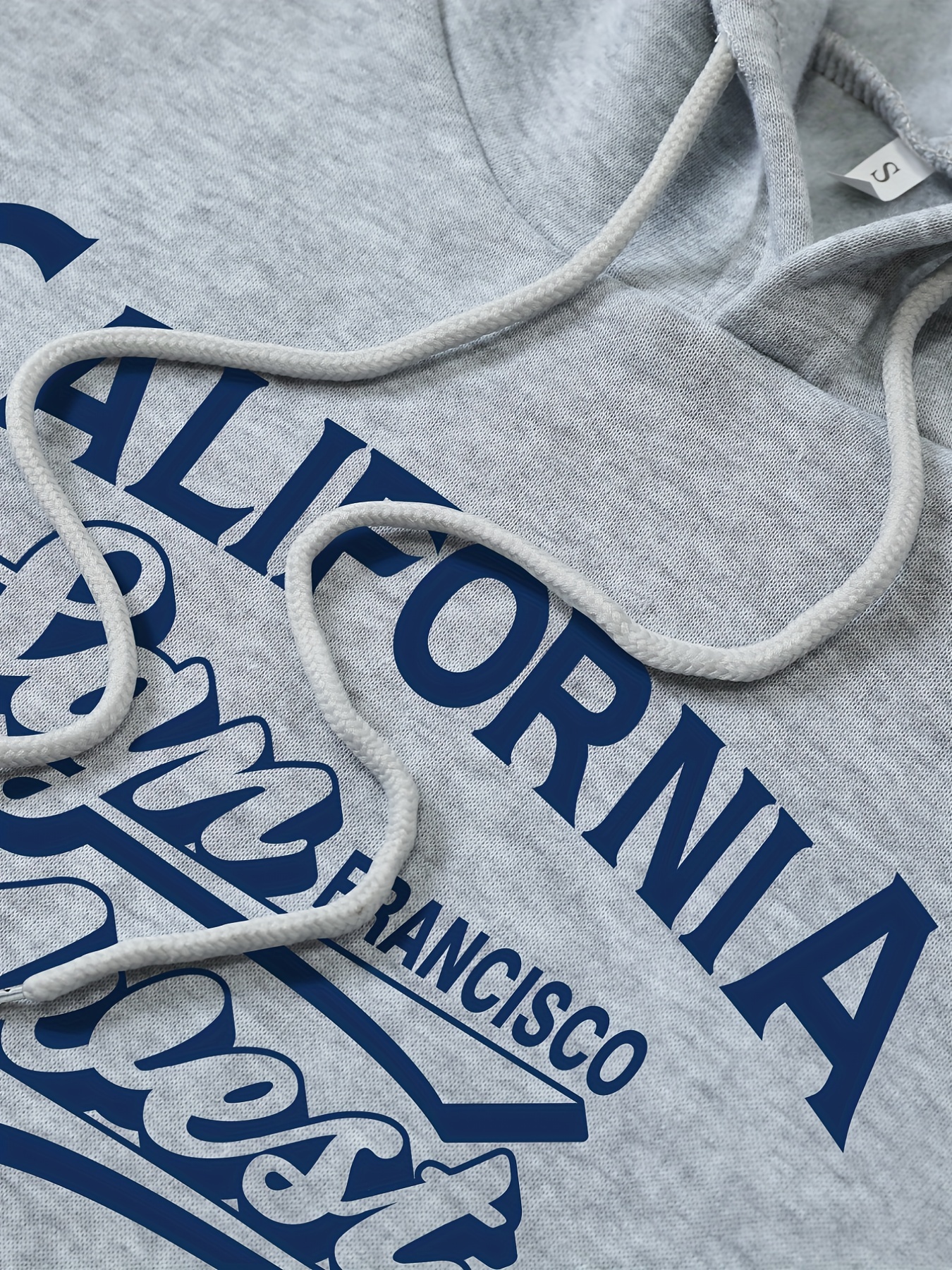 Sudadera Capucha Bolsillo Canguro Estampado California - Temu