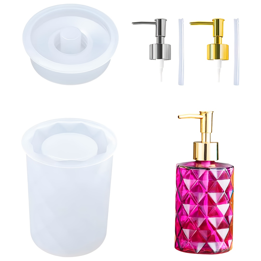 Bottle Silicone Mold Kit Soap Dispenser Resin Mold With - Temu