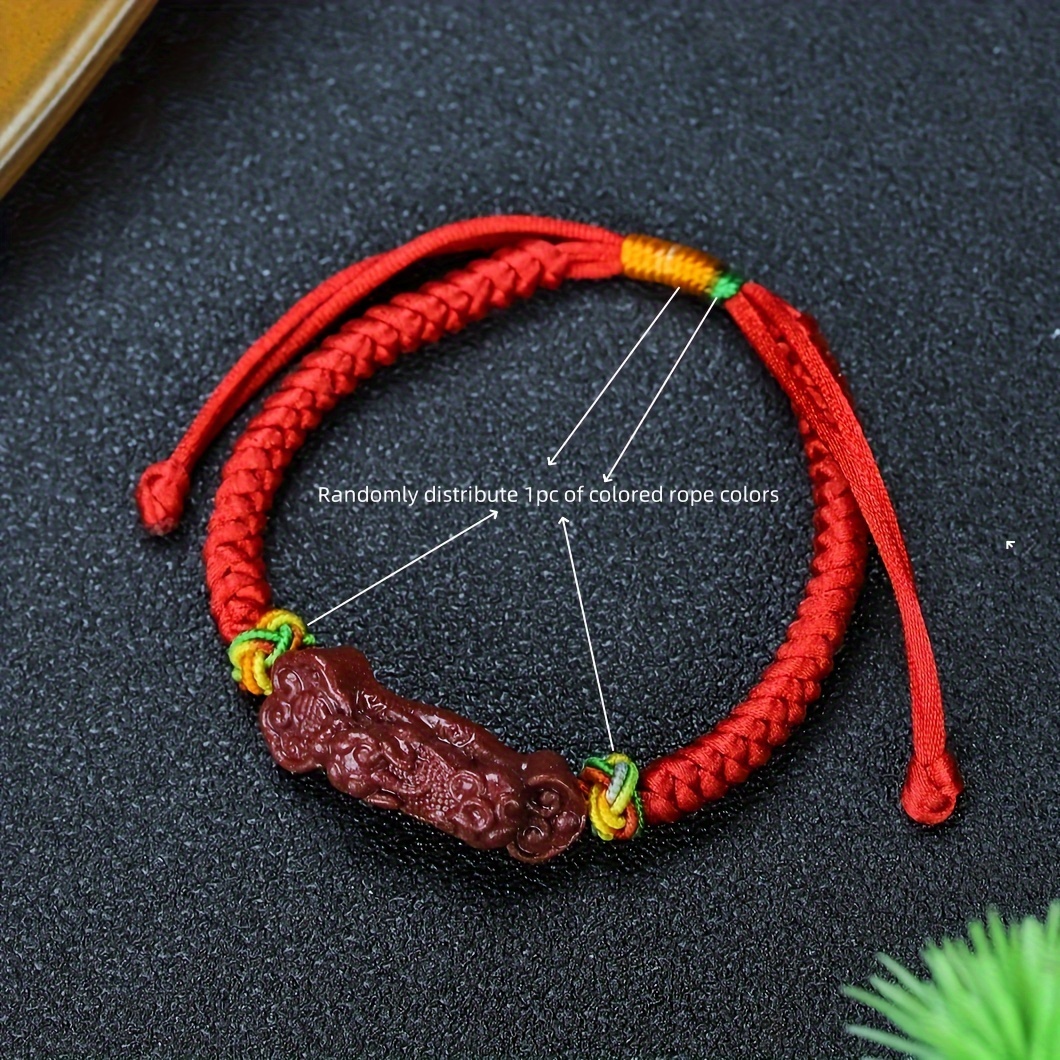 1 Pi ce Cinabre Naturel Attirer Richesse Chance Bracelet En Temu