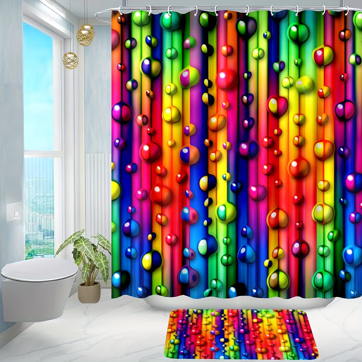 3d Shower Curtain - Temu