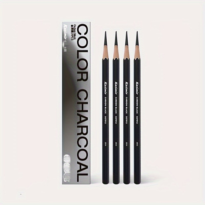 6pcs Black Charcoal Pencils For Sketching - Professional High-quality  Sketching Highlights Artist Pencils For Painting, Sketching, Coloring,  Beginners