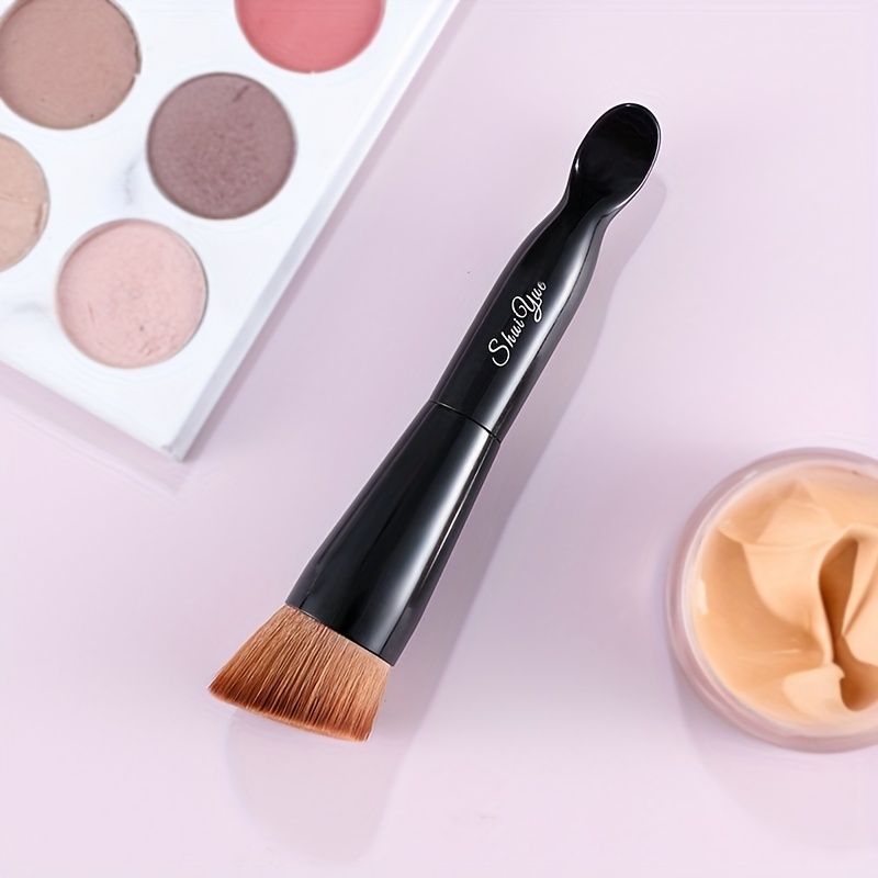 Foundation Kabuki Brush With Blending - Digging Luxembourg Temu For Spoon