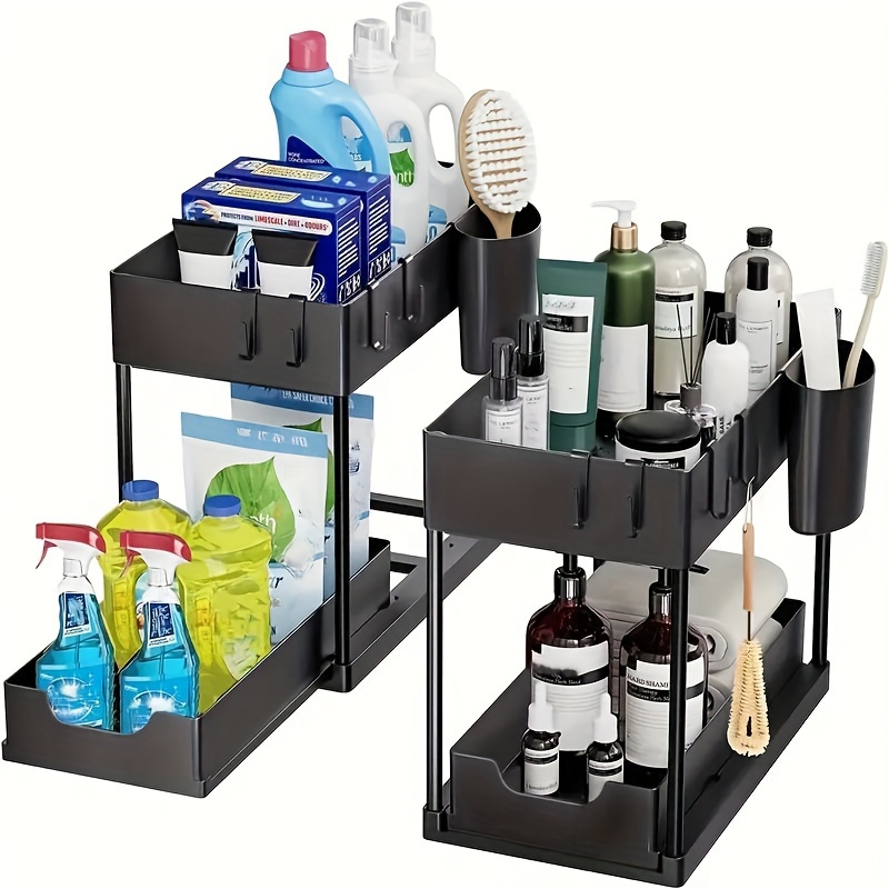 Estante giratorio y extraíble para especias , estante para especias,  organizador para encimera, armario, cocina, especias, , medicina blanco  Doble perfecl Organizador de especias