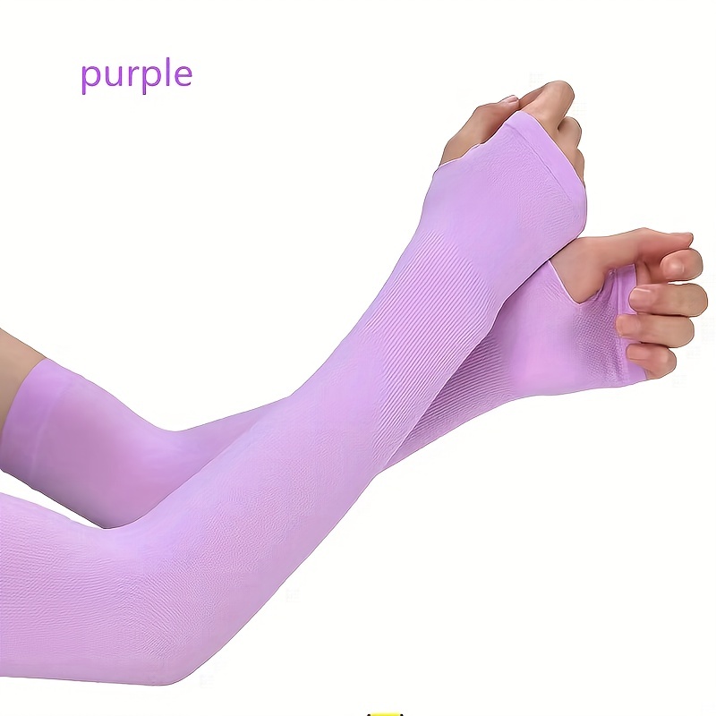 Solid Ice Sleeve Sun Protection Gloves for Outdoor
