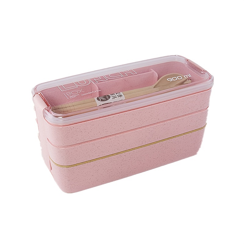 Portable Bento Box, 3-layers Lunch Box, Food Storage Tableware Outdoor Home  Kitchen Accessories - Temu