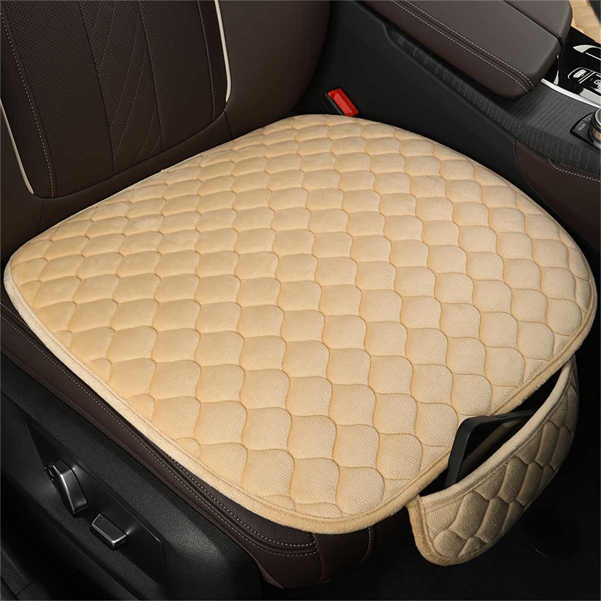 Sheepskin Seat Pad Winter Automotive Seat Cushions Warm Bottom