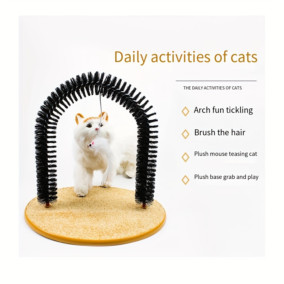 Pet Toy Scratching Tickle Cats Hair Brush Funny Cat Toy as seen on