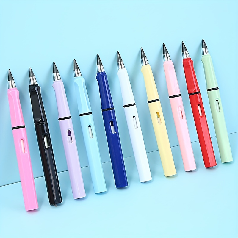 26pcs Macaron & Classic Colored Pencils Set - 0.5mm Inkless Metal Pen  Technology, Durable & Break-Resistant For Painting & Drawing