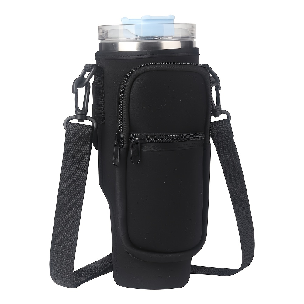 Water Bottle Holder With Strap with Stanley 30/40oz Tumbler with Handle,  Water Pouch with Adjustable Shoulder Strap for Simple Modern Stanley 40 oz