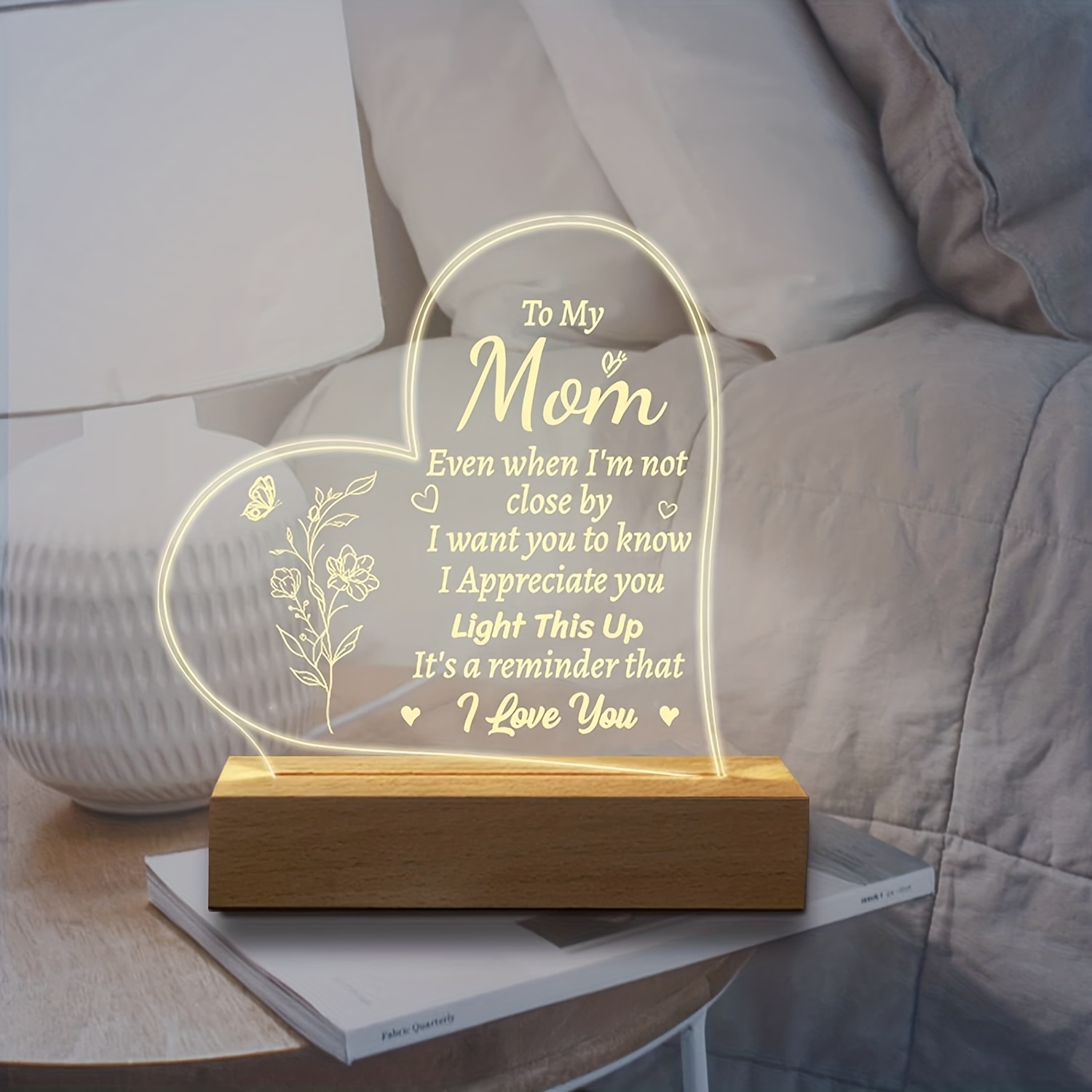 Mom Gifts Gifts For Mom From Daughter Acrylic Engraved Night - Temu