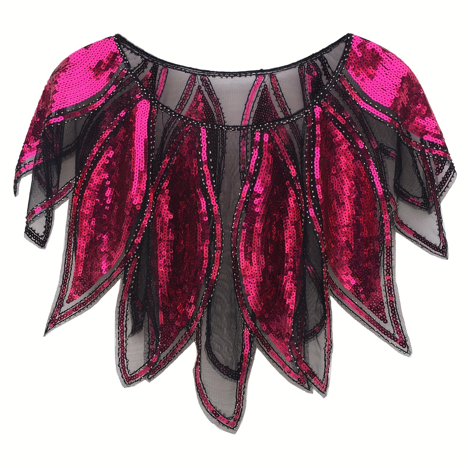 Flapper-sjaal uit de jaren 1920: Gatsby-cape met kralen, avondkleding voor bruiloften - België