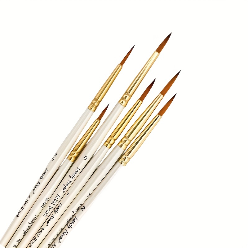 8pcs Micro Fine Detail Paint Brush Set, Professional Artist Small Miniature  Detail Brushes Kit For Watercolor
