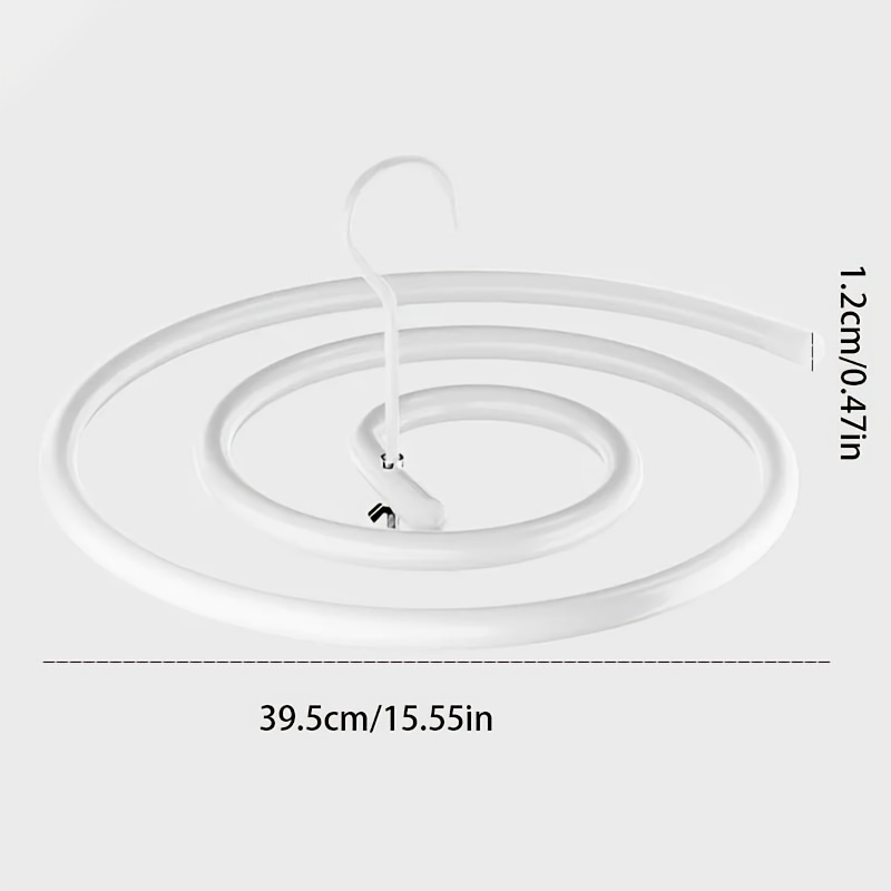 1pc/2pcs Tendedero Sábanas Percha En Forma Espiral Bufanda - Temu Chile