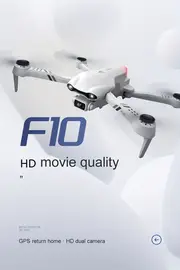f10 remote control high definition anti shake dual camera gps high precision positioning drone led night light automatic return to home when low battery details 0