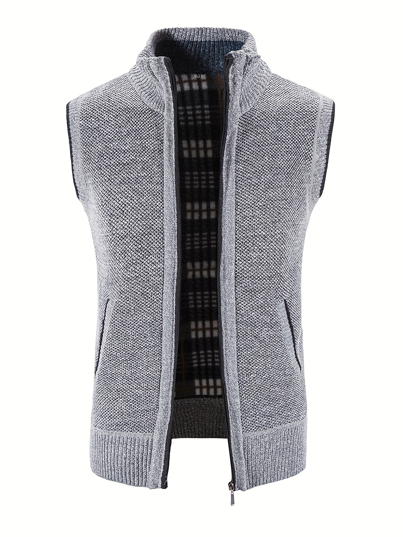 Men's Knitted Vest - Business Dark Grey Sweater Vest Men Fashion Casual  Argyle Solid Color Sleeveless Clothes/Autumn Winter Short Knitted Slim Fit  Sweater Men,As Shown,XL : : Clothing, Shoes & Accessories